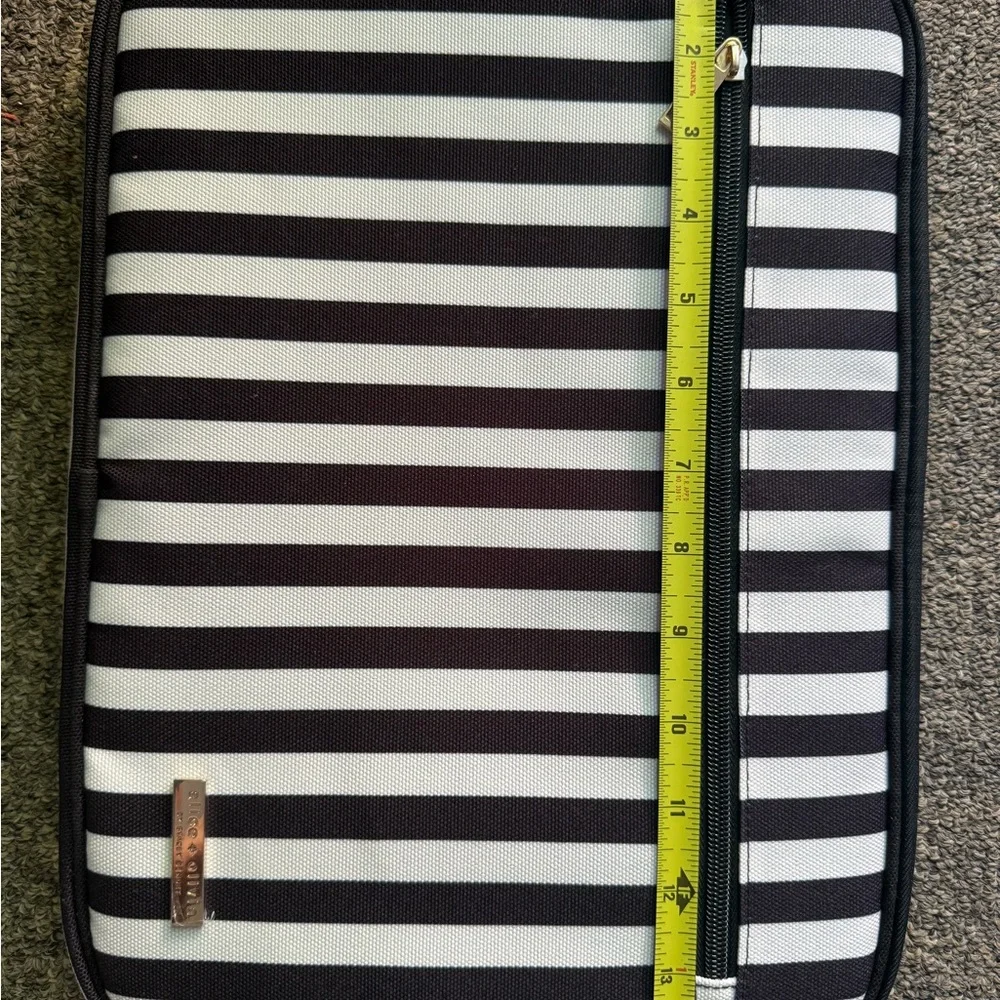 Alice + Olivia Monochrome Striped Textile
